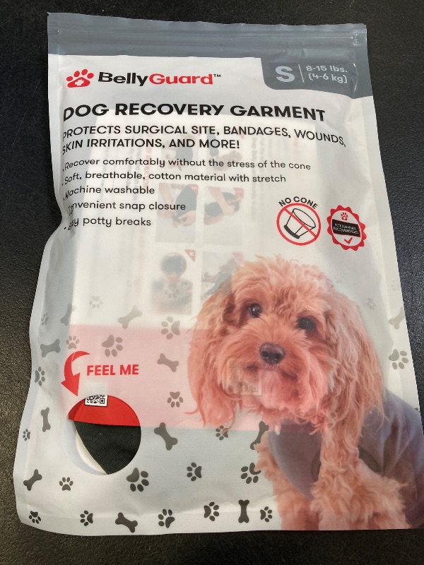 Photo 1 of BellyGuard Recovery Suit for Dogs, Comfy Dog Surgery Suit, Female Spay and Male Neuter Onesie for Post-Op Care - size S