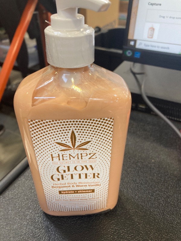 Photo 1 of Hempz Glow Getter Body Lotion, Hydrating Moisturizer with Shimmer, 17 oz.
