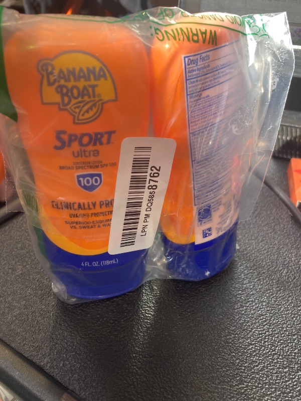 Photo 1 of Banana Boat Sport Ultra Sunscreen Lotion SPF 30, Travel Size 3oz Twin Pack, Sweat & Water Resistant Sunblock for Active Lifestyle(Pack of 2)