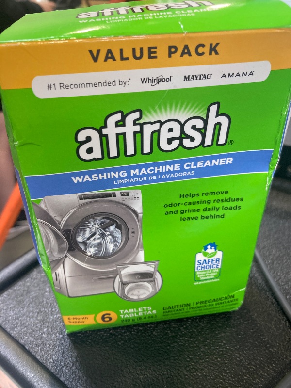 Photo 1 of Affresh Washing Machine Cleaner, Cleans Front Load and Top Load Washers, Including HE, 6 Tablets