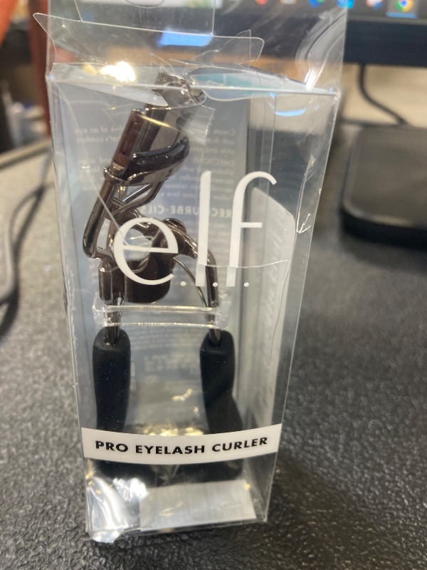 Photo 1 of e.l.f. Pro Eyelash Curler, Strong, Contoured, Eye-Opening, Voluminous Lashes, Includes Additional Rubber Replacement Pad, Silver