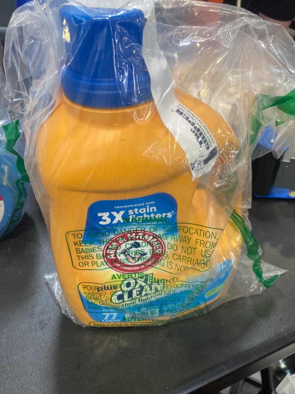 Photo 1 of ARM & HAMMER Plus OxiClean Clean Meadow, 77 Loads Liquid Laundry Detergent, 100.5 fl oz