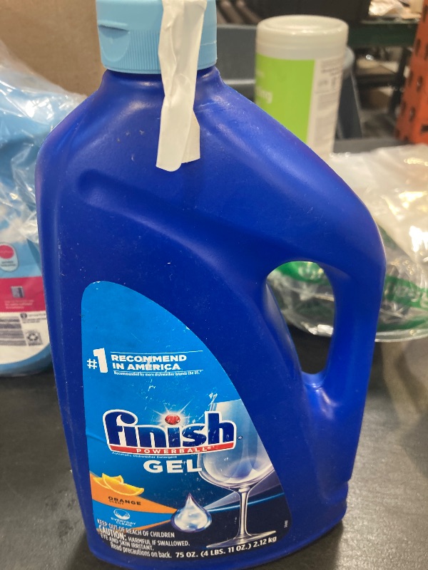 Photo 1 of Finish Scent Liquid Gel, Orange Fresh, 75 Ounce