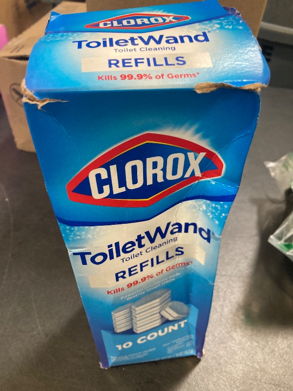 Photo 1 of CLOROX ToiletWand Toilet Cleaning Refills, Disinfecting Scrubbing Pads, 10 Count (Pack May Vary)LPNPMDQ5859049
