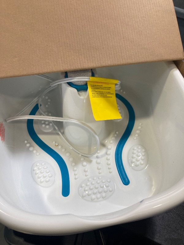 Photo 1 of Homedics Bubble Mate Foot Spa, Toe Touch Controlled Foot Bath with Invigorating Bubbles and Splash Proof, Raised Massage nodes and Removable Pumice Stone