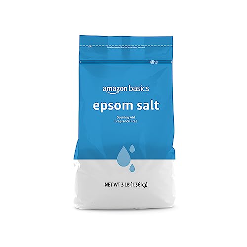 Photo 1 of Amazon Basics Epsom Salt Soak, Magnesium Sulfate USP, 3 Pound, 1-Pack
