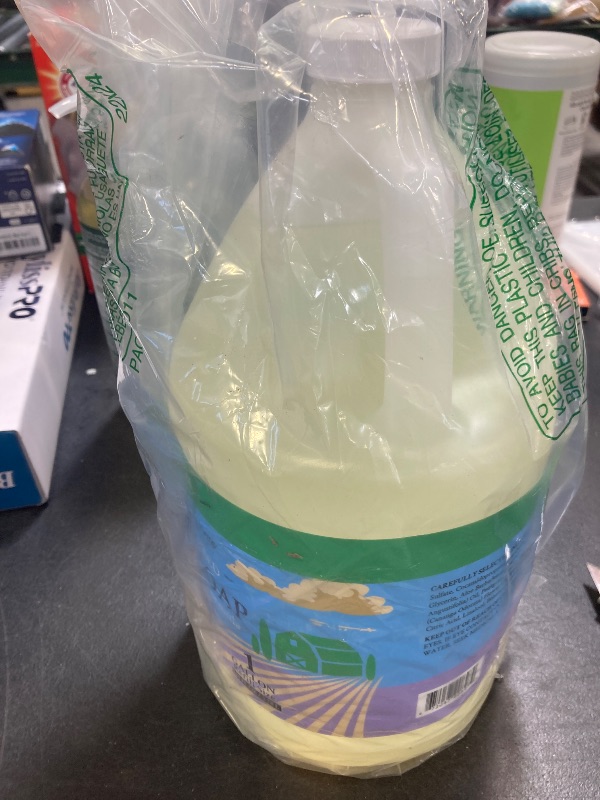 Photo 1 of Ginger Lily Farms Botanicals Plant-Based Liquid Dish Soap, Concentrated Formula with Max Grease Cleaning Power, Cruelty-Free, Basil Scent, 1 Gallon Refill (128 Fl. Oz.)