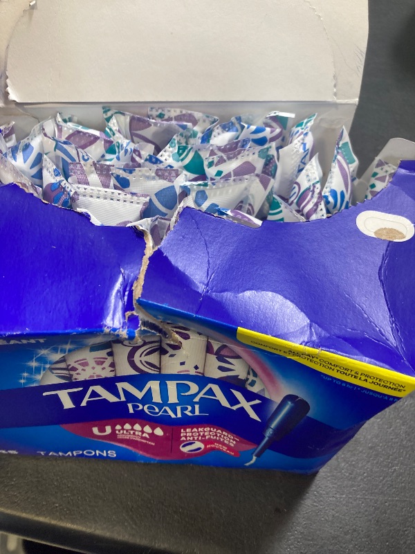 Photo 1 of Tampax Pearl Tampons, with LeakGuard Braid, Ultra Absorbency, Unscented, 45 Count (Packaging May Vary)