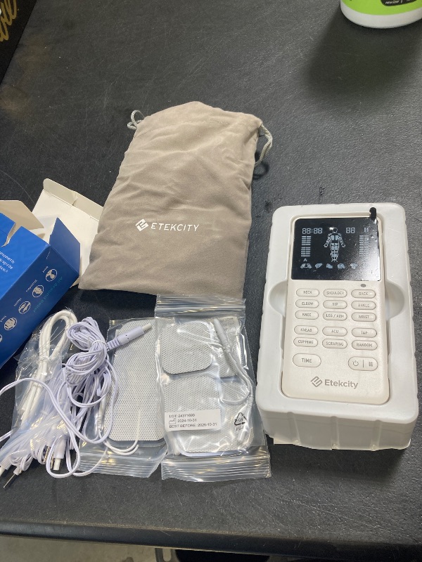 Photo 1 of Etekcity FSA HSA Store Eligible 4-Output TENS Unit, Muscle Stimulator Machine for Pain Relief Physical Therapy, Back, Nerve, Sciatica, Neck, Shoulder,Period Cramp Relaxer,Rechargeable Electric Device