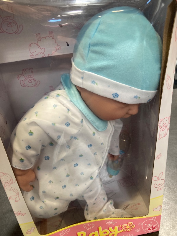Photo 1 of Caucasian 20-inch Large Soft Body Baby Doll | JC Toys - La Baby | Washable |Removable Blue Outfit w/ Hat and Pacifier| For Children 2 Years +