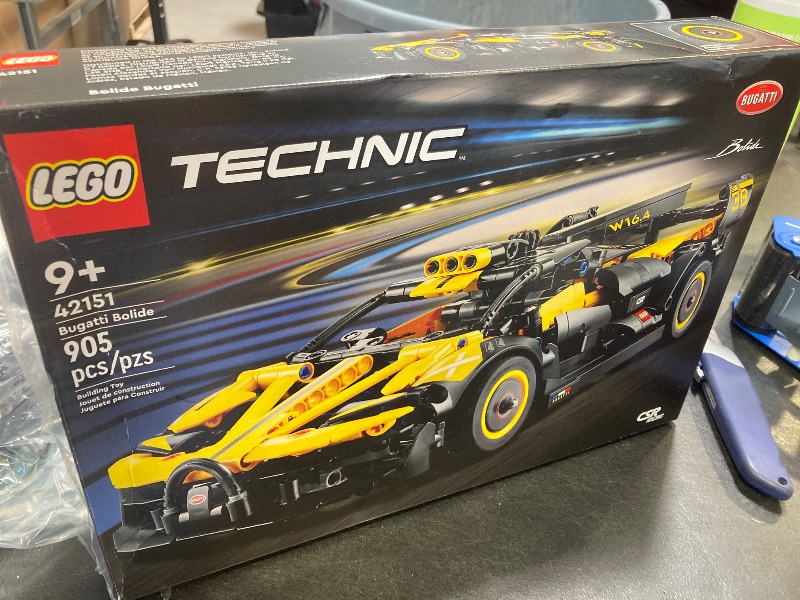 Photo 1 of LEGO Technic Bugatti Bolide Racing Car Building Set - Model and Race Engineering Toy for Back to School, Collectible Sports Car Construction Kit for Boys, Girls, and Teen Builders Ages 9+, 42151