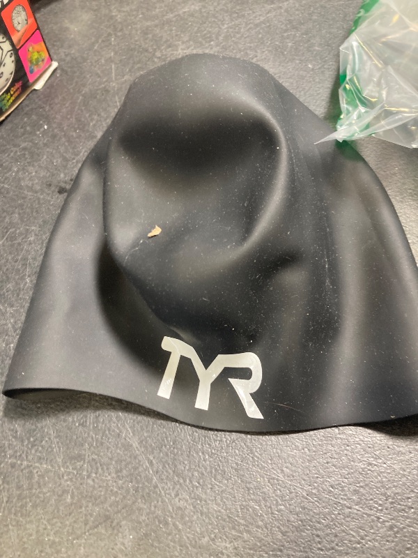 Photo 1 of TYR Wrinkle Free Silicone Cap, Black