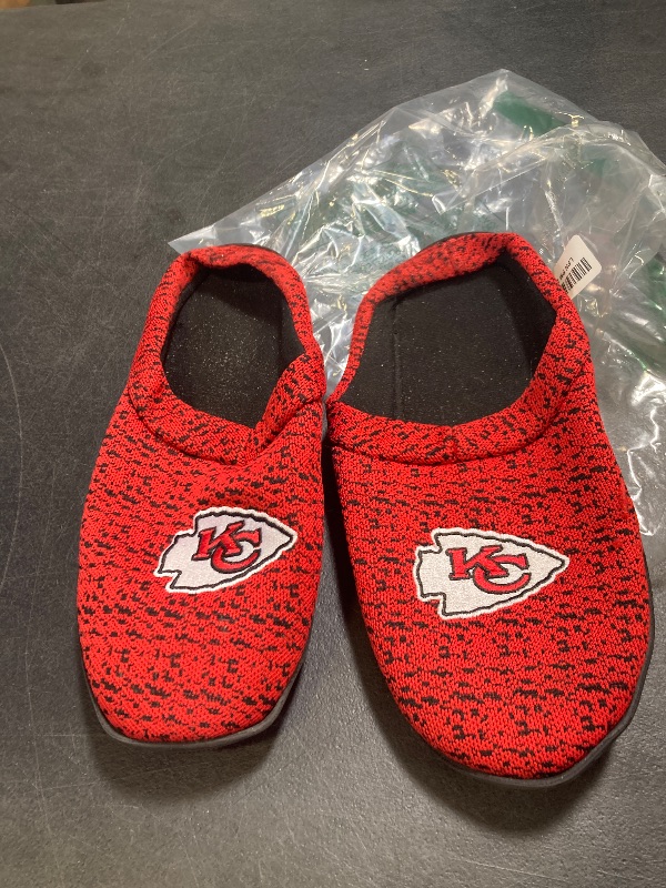 Photo 1 of FOCO NFL Kansas City Chiefs Men's Poly Knit Cup Sole Slipper, Team Color, Large (11-12)