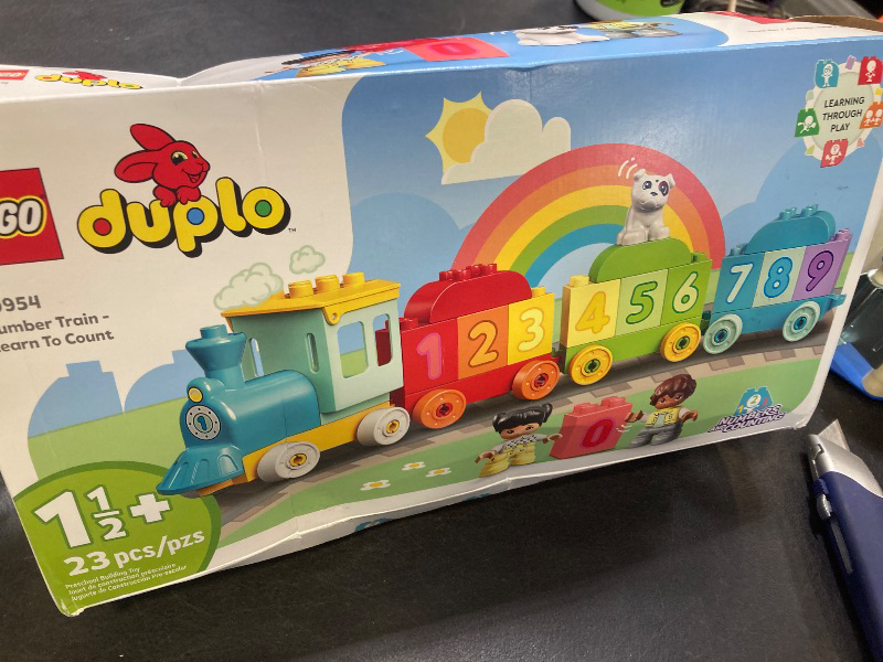 Photo 1 of LEGO DUPLO My First Number Train Toy with Bricks for Learning Numbers, Preschool Educational Toys for 1.5-3 Year Old Toddlers, Girls & Boys, Early Development Activity Set, 10954