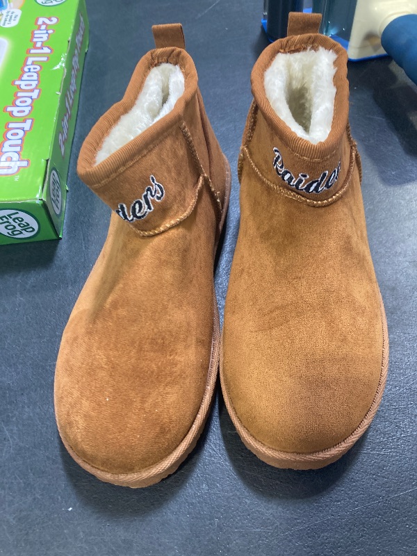 Photo 1 of FOCO NFL Womens Team Logo Fuzzy Fan Boots Size 8