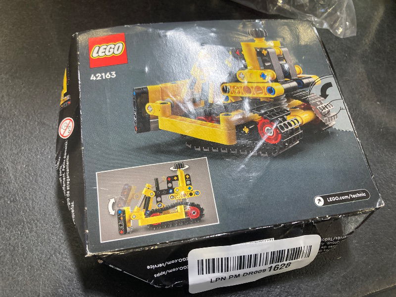 Photo 1 of LEGO Technic Heavy-Duty Bulldozer Building Set, Kids’ Construction Toy, Vehicle Gift for Boys and Girls Ages 7 and Up, 42163