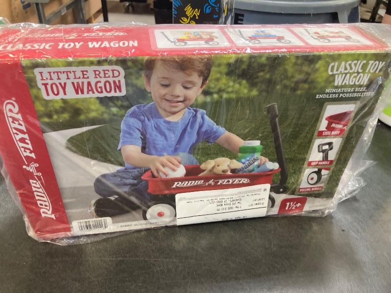 Photo 1 of Radio Flyer Kids 12.5 Inch Little Red Toy Wagon, Small Toy Decor Wagon