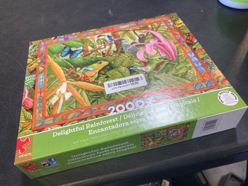 Photo 1 of Ceaco - Parker Fulton - Delightful Rainforest - 2000 Piece Jigsaw Puzzle
