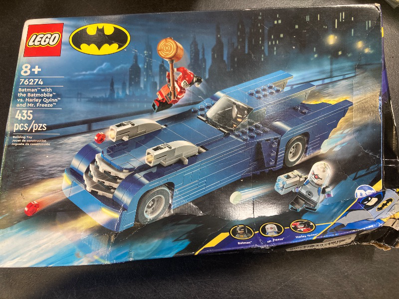 Photo 1 of LEGO DC Batman: Batman with The Batmobile vs. Harley Quinn & Mr. Freeze Building Set, Batmobile Toy from The Animated TV Series for Kids, Batman Car Gift for Boys and Girls Ages 8 and Up, 76274