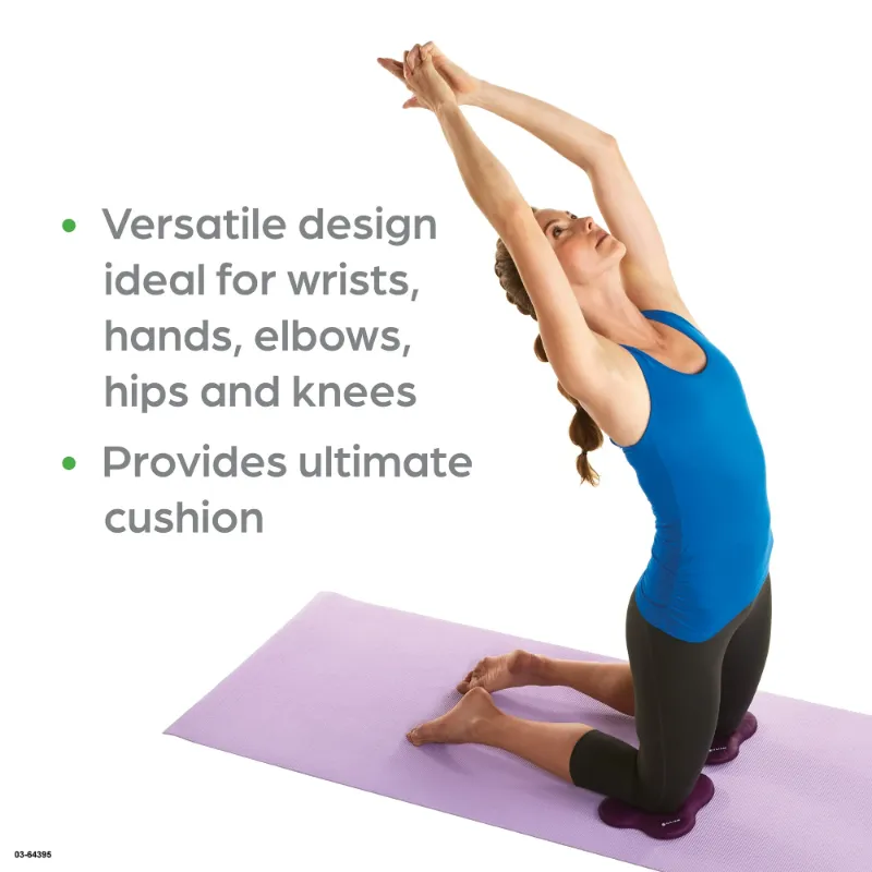 Photo 1 of Gaiam Yoga Knee Pad - Yoga Props and Accessories for Women / Men Cushions Knees and Elbows for Fitness, Travel, Meditation, Kneeling, Balance, Floor, Pilates Purple 1 pc