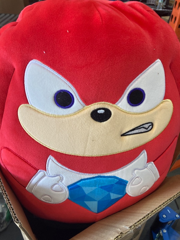 Photo 1 of Squishmallows Original 14in “Sonic The Hedgehog” Knuckles Holding Blue Emerald Plush (Large)