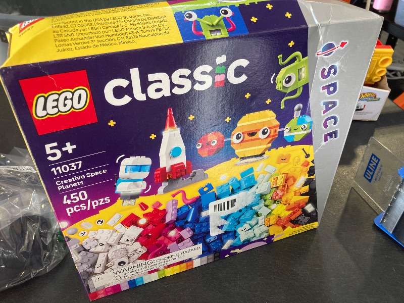 Photo 1 of LEGO Classic Creative Space Planets Building Toys Set - Space Toys for Kids, Boys & Girls, Ages 5+ - Includes Alien, Rocket Ship, & Glow in The Dark Bricks - Birthday Gift Idea - 11037