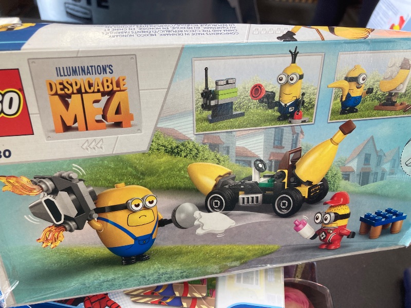 Photo 1 of LEGO Despicable Me 4 Minions and Banana Car Toy Gift for Kids, Fun Illumination’s Despicable Me Toy Playset, Creative Building Minions Toy for Boys and Girls Aged 6 and Up, 75580