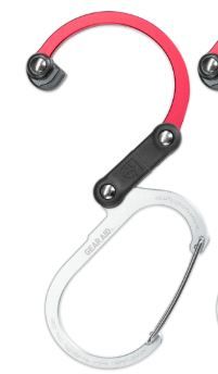 Photo 1 of GEAR AID HEROCLIP Carabiner Gear Clip and Hook (Medium) for Camping, Backpack, and Garage Organization, Hot Rod Red