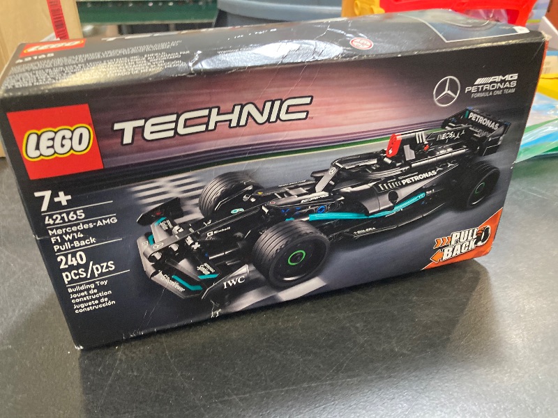 Photo 1 of LEGO Technic Mercedes-AMG F1 W14 E Performance Pull-Back Car Toy, Vehicle Building Set for Boys and Girls, Mercedes Race Car Toy Model, Gift for Kids Ages 7 and Up, 42165