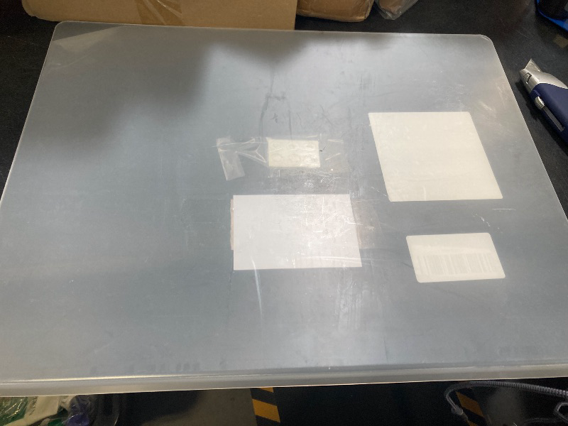 Photo 1 of Renyqatt Acrylic Cutting Board with Counter Lip, 18x14 Inch Large Clear Cutting Board for Kitchen Countertop,60% Thicker,Non-Slip - Ideal for Cutting Vegetables, Fruits, Meat, and Bread