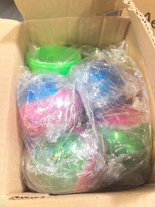 Photo 1 of 8 Pack Easter Squeeze Stress Balls - 3.4 Inch Large Easter Egg Fillers for Kids Basket Stuffers, Sensory Fidget Toys for Boys Girls, Easter Egg Hunt Prizes, Classroom Gifts