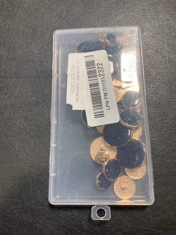 Photo 1 of 36 Pcs Metal Button 6 Sizes Alloy Shank Round Shaped Sewing Button Round Shaped Sewing Button for Women Men Wool Coat Suit Shirt Pants Jacket Sewing Crafts