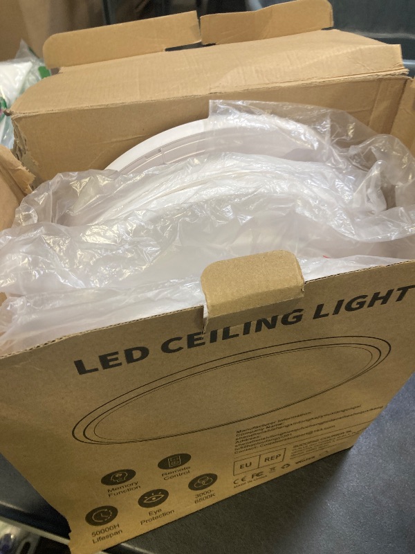 Photo 1 of 4Pack Flush Mount Ceiling Light with Nightlight 12in , 24W 2400LM Dimmable LED Ceiling Lights with Remote & APP Control, 2700K-6000K Adjustable, Perfect for Bedroom/Living Room/Kitchen, Round White