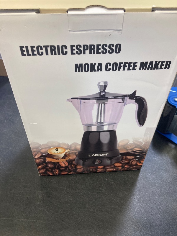Photo 1 of LAOION Cuban Coffee Maker, 6 or 3cup Electric Espresso Coffee Maker, Portable Cafeteras Electricas Modernas, Electric Moka Pot with Detachable Base & Overheat Protection, Coffee Gift for Home Travel