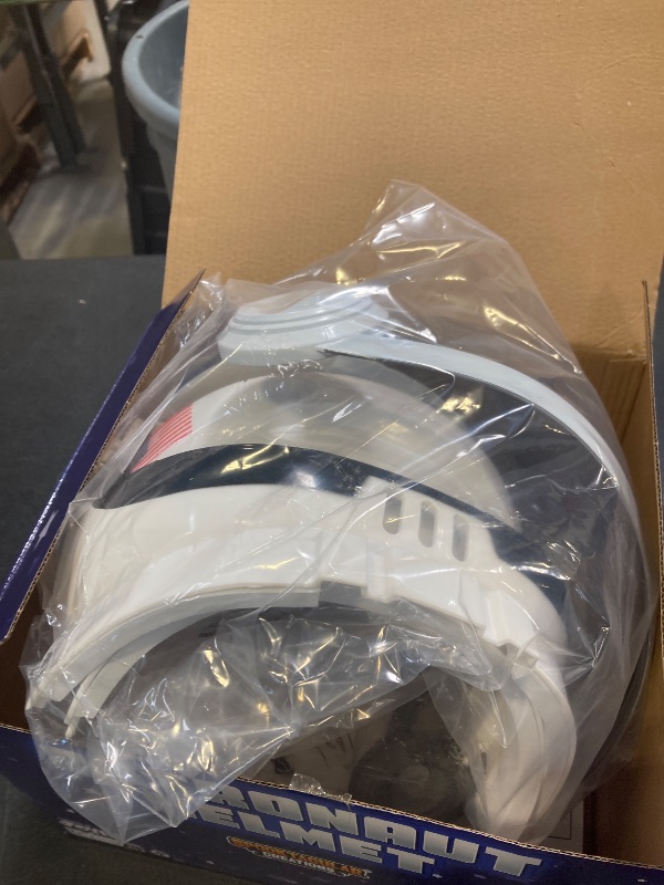 Photo 1 of Spooktacular Creations Astronaut Helmet with Movable Visor Pretend Play Toy Set for School Classroom Dress Up, Role Play Accessory