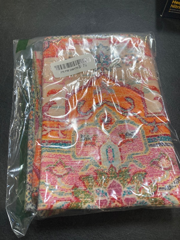 Photo 1 of Boho Pillow Covers 18x18 Set of 2, Burnt Orange Bohemian Carpet Pattern Decorative Throw Pillows Fall Farmhouse Vintage Cushion Pillow Covers for Sofa Couch Outdoor Decor