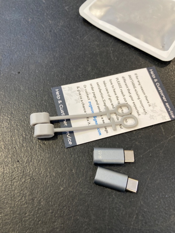 Photo 1 of 2 Pack Lightning to USB C Adapter for iPhone 15/16/16 Pro Max/Plus, Samsung S24, Support Charging, Type C Charger Connector Cable, Lightning Female to USB C Male Adapter, Not for Audio Gray