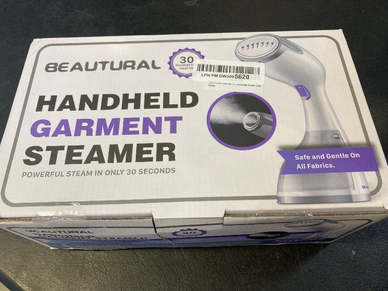 Photo 1 of BEAUTURAL Steamer for Clothes, Portable Handheld Garment Fabric Wrinkles Remover, 30-Second Fast Heat-up, Auto-Off, Large Detachable Water Tank
