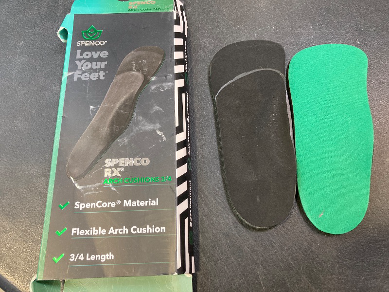 Photo 1 of Spenco Rx Arch Cushion 3/4 Length Comfort Support Shoe Insole, -Women's 5-6.5