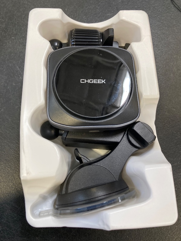 Photo 1 of CHGeek for 15W Magsafe Car Mount Charger, iPhone Wireless Car Charger Magnetic Car Phone Holder Mount Fit iPhone 16 15 14 13 Mag safe Case, Vent  /Windshield / Dash Phone Mount Holder Fast Cooling Charger