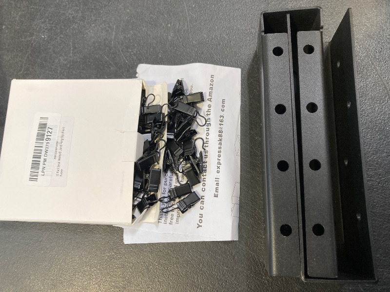 Photo 1 of AXWHYS Concealed Joist Hangers, 8 Pcs 2"x8" Outdoor Trim Concealed Flanges, Q235B Steel Powder Coated Concealed Mount Joist Hangers for 2"x8" Beam Swing