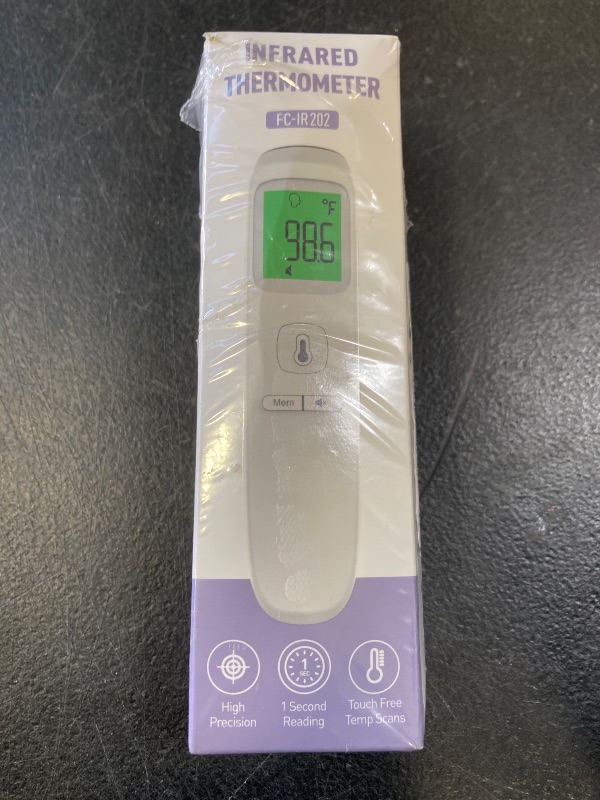 Photo 1 of No-Touch Thermometer for Adults and Kids, Accurate Digital Baby Thermometer, FSA HSA Eligible, Fever Alarm & Silent Mode, 2 in 1 Forehead & Object Mode