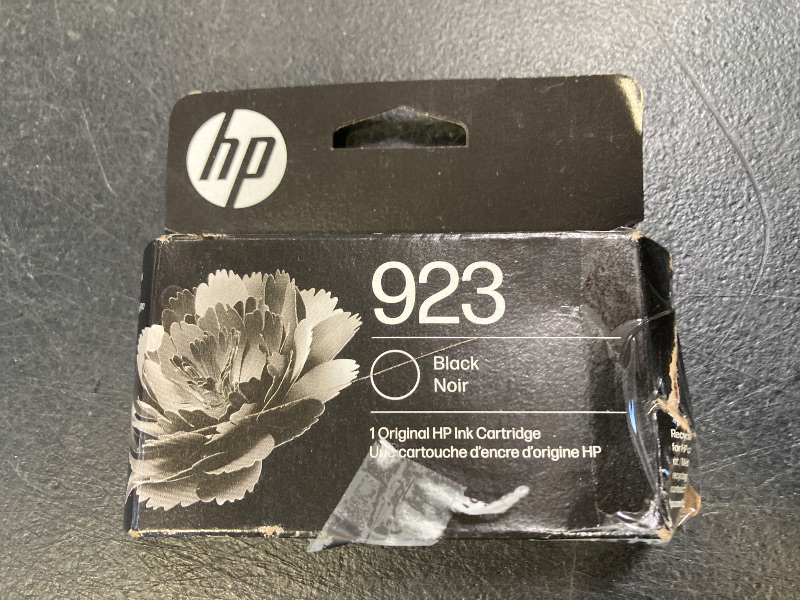 Photo 1 of HP 923 Black Ink Cartridge | Works OfficeJet 8120 Series, OfficeJet Pro 8130 Series | Eligible for Instant Ink | 4K0T3LN