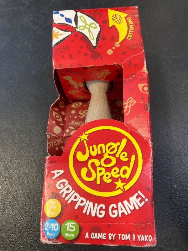 Photo 1 of Jungle Speed Party Game (Eco Box) - Fast-Paced Matching Game with Travel Bag for Kids & Adults, Ages 7+, 2-10 Players, 15 Minute Playtime, Made by Zygomatic