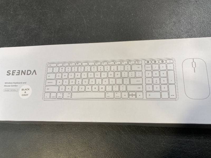 Photo 1 of Wireless Bluetooth Keyboard and Mouse for Mac, Multi-Device Rechargeable Slim Keyboard and Mouse Stainless Steel Full Size, Compatible with MacBook Pro/Air, iPad, iMac - Space Gray