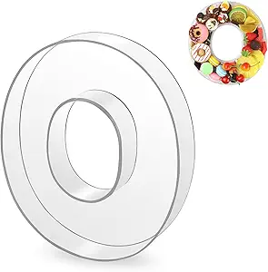 Photo 1 of 10" O or 0 Acrylic Clear Letter Charcuterie Box, Reusable Fillable Box, Decorative Serving Plates Display for Food, Display Alphabet Number Shaped Candy Tray for Party Birthday Anniversaries