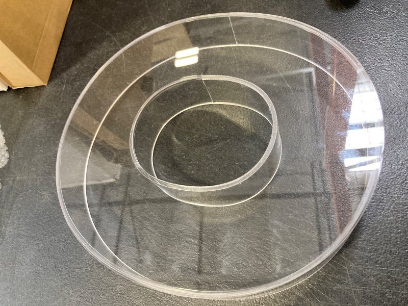 Photo 1 of 10" O or 0 Acrylic Clear Letter Charcuterie Box, Reusable Fillable Box, Decorative Serving Plates Display for Food, Display Alphabet Number Shaped Candy Tray for Party Birthday Anniversaries