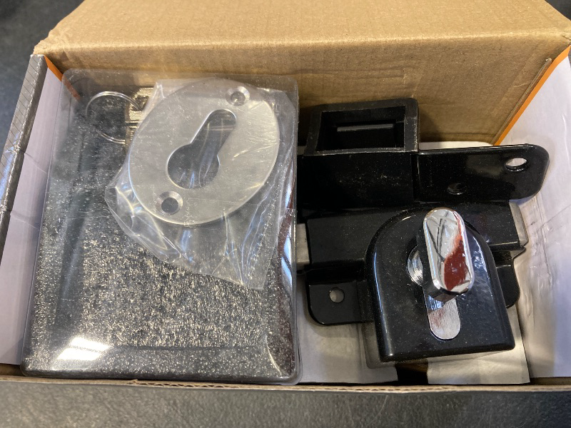 Photo 1 of GateMate Long Throw Gate Lock 1490156, Euro Profile Keyed Alike Lock for Sheds & Gates, Keyed Outside with Thumb Turn Inside, 316 Stainless Steel, for Wooden Gates & Doors Up to 2 ¾” (70mm), 5 Keys