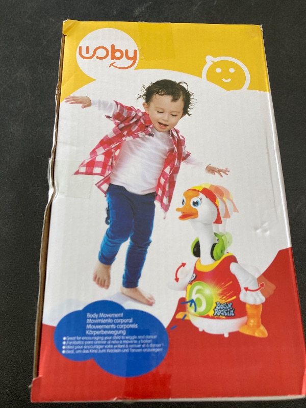 Photo 1 of Woby Baby Musical Toy Dancing Singing Talking Walking Hip Hop Swing Goose Cool Educational Toy Gift for 1 2 3 Year Toddlers Kids Boys Girls