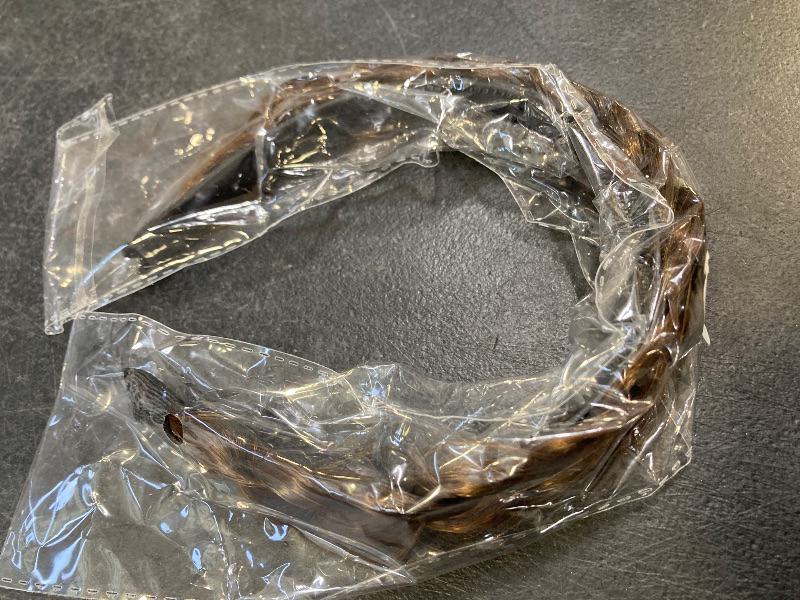Photo 1 of Messy Braided Headband With Teeth Synthetic Hair Plaited High Elasticity Braids Fishtail Hair Band Hairpiece for Girls Women Moms Thick Hair Cute Wide